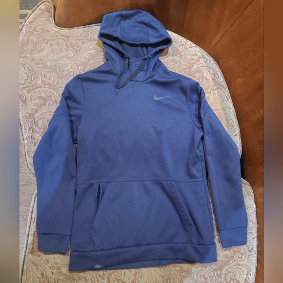 Nike Dri Fit mens blue pullover hoodie - Picture 1 of 5
